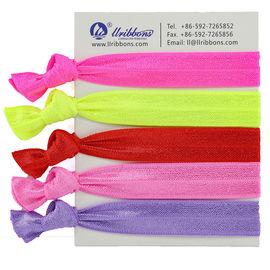 Les filles personnalisées de cadeaux façonnent les bandes simples de cheveux d'élastique de tissu