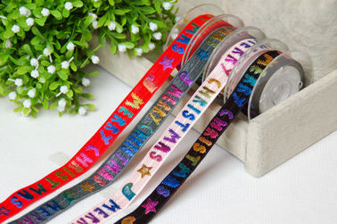 Or d'arc-en-ciel sur la décoration de bracelet de ruban de cadeau personnalisée par élastique