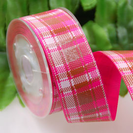 La coutume a imprimé des arcs de décoration de ruban de tartan/grille de ruban de gros-grain pour la robe/cadeaux