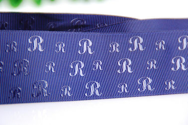 Ruban de satin imprimé par logo augmenté 25 par millimètres pour des cadeaux d'anniversaire empaquetant la décoration