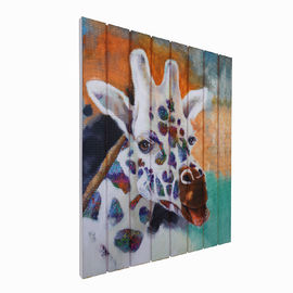 21 x 18 dans la forme de place de peinture de ruban de girafe pour le décor de maison de couloir de chambre à coucher
