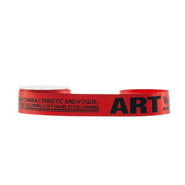 Couleur rouge imprimée par lettre augmentée de largeur du ruban 22mm de gros-grain sans dommage
