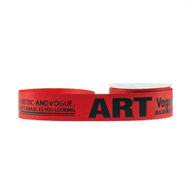 Couleur rouge imprimée par lettre augmentée de largeur du ruban 22mm de gros-grain sans dommage