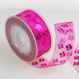 Côté pur de double de ruban imprimé par or d'aluminium de Rose pour l'emballage cosmétique