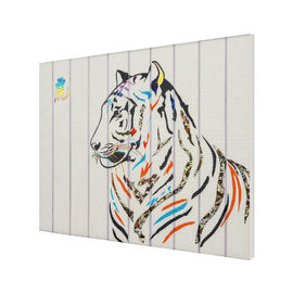Peintures animales d'abrégé sur tigre de ruban, mur indélébile concevant la peinture
