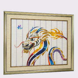 Illustration chinoise de zodiaque de dragon, peintures décoratives encadrées pour le salon