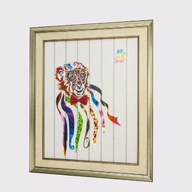 Ruban de décor de maison de singe d'animaux de l'art encadré par zodiaque chinois douze peignant les tentures décoratives prêtes à accrocher