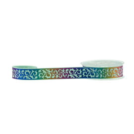Ruban élastique libre de cheveux d'accroc, ruban élastique de Rainbown pour des bandeaux