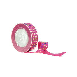 Ruban de boucle de bout droit d'impression par points, cadeaux empaquetant le ruban élastique décoratif