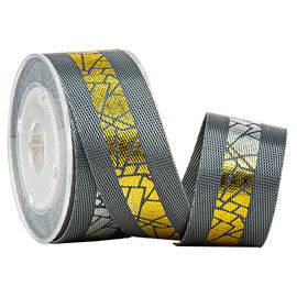 Bande de sangle de nylon du modèle 25mm d'or d'aluminium de chaussures de course