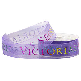 Ruban pur d'organza d'arc-en-ciel pourpre de Victoria's Secret