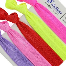 Les filles personnalisées de cadeaux façonnent les bandes simples de cheveux d'élastique de tissu