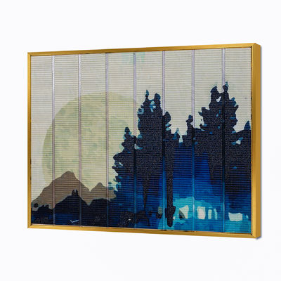 Peintures à la maison d'abrégé sur ruban de scène de nuit de décor